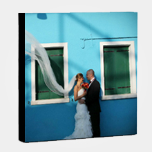 Wall Display/Canvas Gallery Wrap/Square/Black On Border
