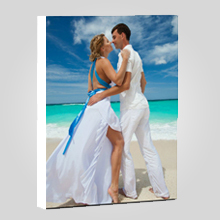 Wall Display/Canvas Gallery Wrap/Portrait/White On Border