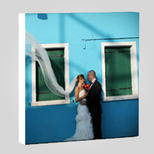 Wall Display/Canvas Gallery Wrap/Square/White on Border